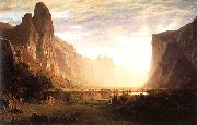 Bierstadt, Albert Looking Down the Yosemite Valley oil painting